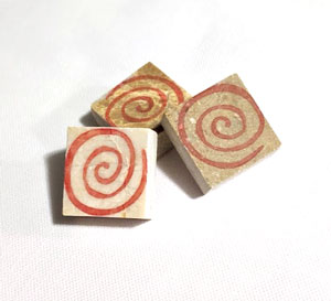 1-Inch natural stone tiles designed using Instant ink Transfer Sheets